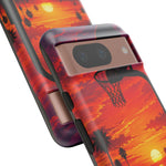 Basketball Court Sunset Phone Case | Tough Phone Case