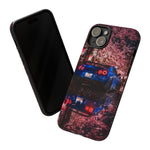 R35 GT-R Cherry Blossom Night Tough Phone Case - Wet Reflection