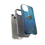 Sea Turtle Ocean Scene phone case | underwater marine life tough cover