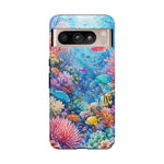 Underwater Coral Reef Phone Case | Colorful Tropical Fish Ocean Scene
