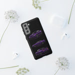Purple R33 Skyline GTR JDM Sports Car Phone Case Tough Multi View