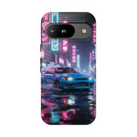 Skyline GT-R Tokyo Rain JDM Night Art Tough Phone Case
