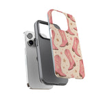 Pink Cowboy Boots phone case | Western pattern | Pastel stars