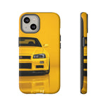 Yellow Skyline Phone Case, R34 GTR 90s JDM Legend Tough Cover for Men Gift