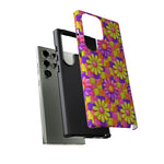 Trippy Daisy Retro Floral Pattern phone case | Tough Cases