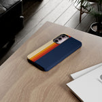 Retro Rainbow Stripe Phone Case | Tough Phone Case