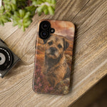Border Terrier Earthy Watercolor Art Tough Phone Case