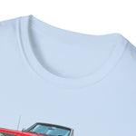 1966 Belvedere Convertible Car T-Shirt | Vintage Red Classic Automobile Tee