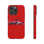 Red Classic Corvette C1 Illustration phone case | Retro Car Tough Case