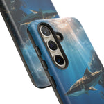 Cobia Reef Phone Case, Shaft of Light Ocean Fishing Tough Cover