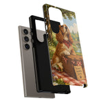 Cocker Spaniel Picnic Scene phone case | vintage dog art
