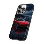 Red Sports Car NSX Phone Case | Rainy Night JDM Supercar Protection
