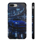 Skyline GT-R R34 Bayside Blue Tokyo Night Art Tough Phone Case