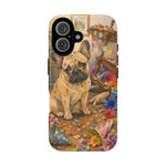 Guilty French Bulldog Phone Case, Confetti Watercolor Cover
