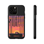 Silverado sunset truck Phone Case | Retro pickup silhouette