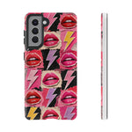Pop Art Lips and Lightning Bolt Phone Case
