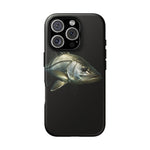 Snook Fishing Phone Case, Saltwater Portrait Black Cover, Gift