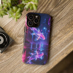 Neon Koi Reflection Vaporwave phone case | Tough Cover