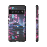 Skyline GT-R Tokyo Rain JDM Night Art Tough Phone Case