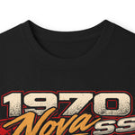 1970 Nova SS Muscle Car Long Sleeve Tee | Classic Car Racing Graphic