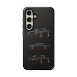 Black GNX Phone Case, Three-View Muscle Car Vector Tough Cover
