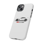 White C7 Z06 Phone Case for Chevy Vette Fans, Tough Cover