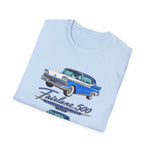 1959 Fairlane 500 Car Illustration T-Shirt | Vintage Classic Auto Design
