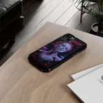 Glowing Headdress Regal Art Tough Phone Case - Gold Magenta Neon