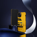 Yellow Skyline Phone Case, R34 GTR 90s JDM Legend Tough Cover for Men Gift