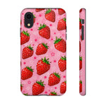 Retro Strawberry Y2K Art Tough Phone Case