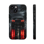 Night Rain R34 Skyline Car phone case | Sports Car Rear Lights, Reflective Road