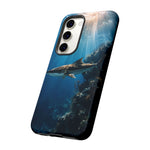 Cobia Reef Phone Case, Shaft of Light Ocean Fishing Tough Cover
