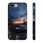 C8 GT Race Car Pit Lane Sunset Phone Case Tough Case