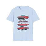 1966 Belvedere Convertible Car T-Shirt | Vintage Red Classic Automobile Tee
