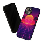 Classic Grid Sunset Vaporwave Art Tough Phone Case