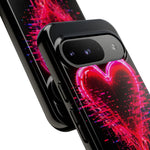 Melting Glitch Heart Neon Phone Case