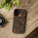 Tabby Cat on Christmas Tree phone case | Tough Case