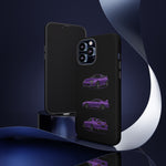 MK4 Supra Phone Case Purple, Three-View Vector Cover