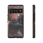 Cherry Blossom Street Scene R34 Skyline GTR Tough Case | Car Photo Cover