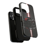 Camaro ZL1 Phone Case, Black Red Racing Stripe Studio Cover, Gift