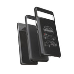 1969 Camaro Z28 Triple View Line Art Tough Phone Case Gift