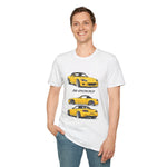 Yellow S2000 Car Trio Illustration T-Shirt | Sports Car JDM Design