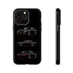 Black GNX Phone Case, Three-View Muscle Car Vector Tough Cover