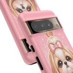 Shih Tzu Princess Kawaii Chibi Puppy Pet Dog Art Tough Phone Case