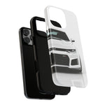 White Camaro Phone Case, ZL1 American Muscle Car Tough Cover for Men