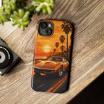 Orange Corvette C3 Stingray Sunset Palms Phone Case
