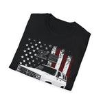 K5 Blazer Shirt | Classic Square Body 4x4 SUV Patriotic American Flag Retro Truck Graphic T-Shirt
