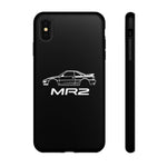 MR2 White Side Silhouette JDM Tough Phone Case Cover Gift