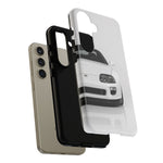 White MK4 Supra Phone Case, Retro 90s JDM Tough Cover for Car Enthusiasts