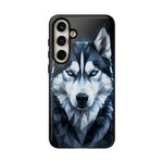 Siberian Husky Geometric Diamond Art Tough Phone Case